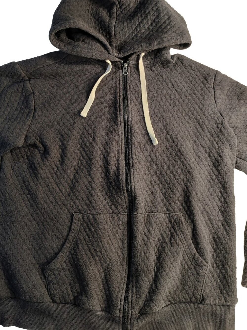 Men's XL Gray Goodfellow & Co. Cotton & Polyester Zip-Up Hooded Jacket